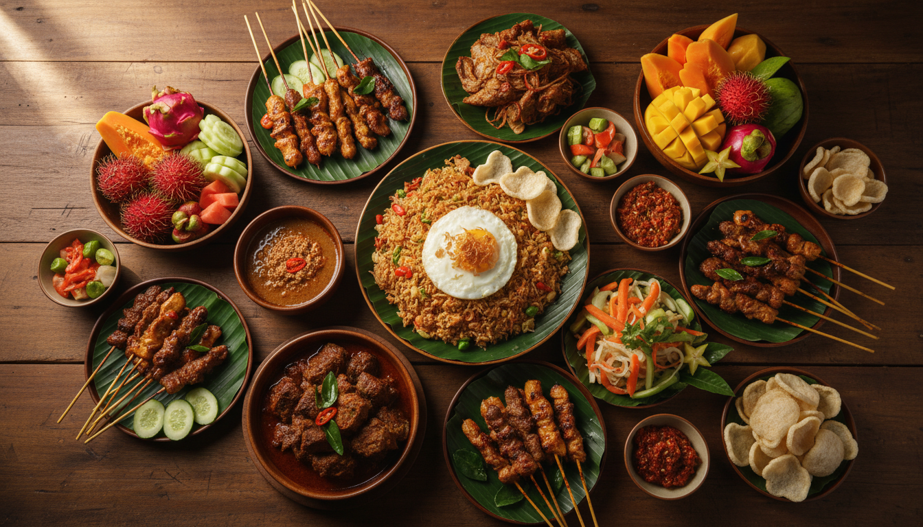 Aneka makanan khas Indonesia yang lezat