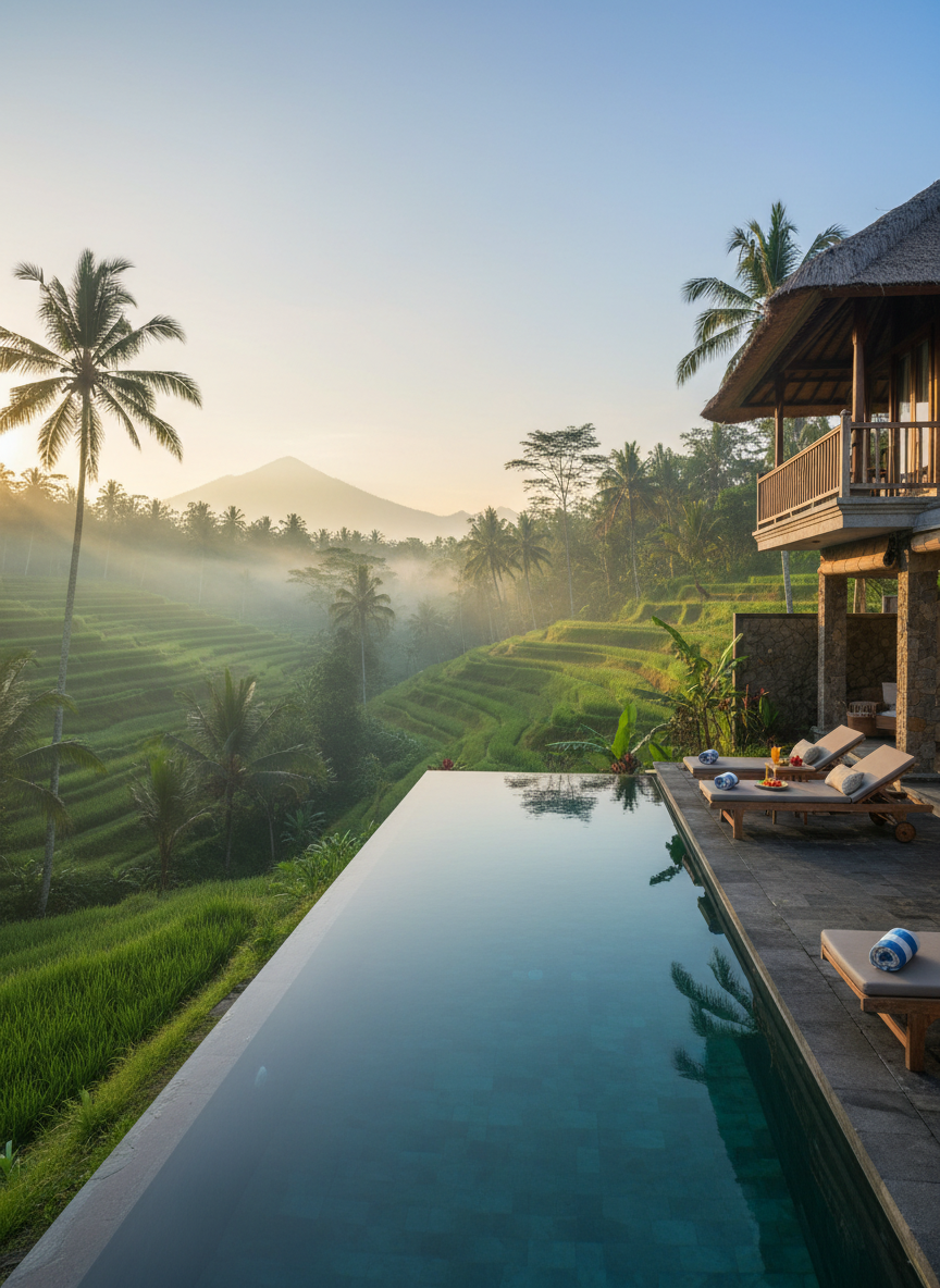 Hanging Gardens Ubud - Villa dengan infinity pool terkenal